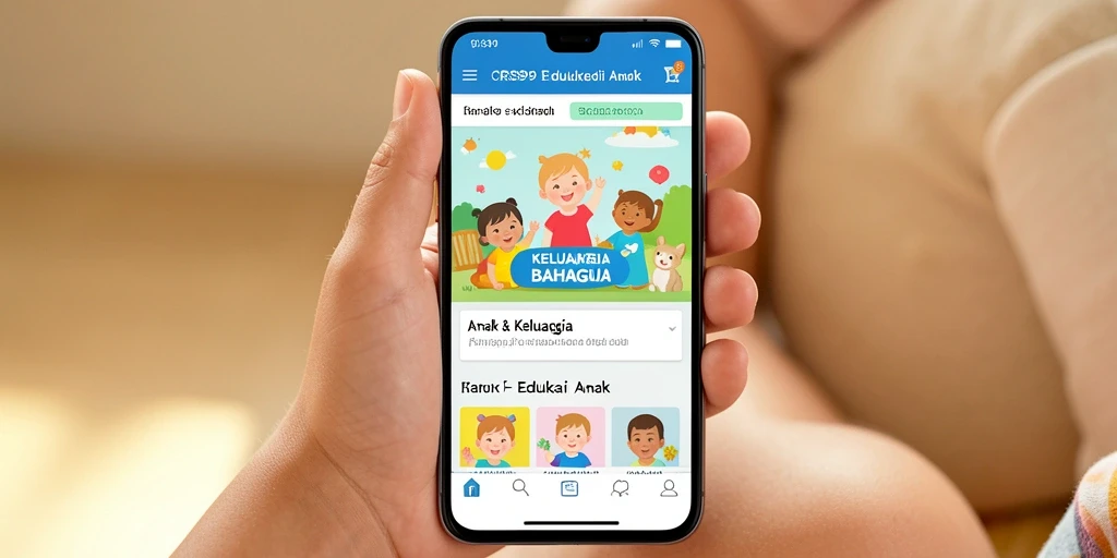 Antarmuka aplikasi CRS99 yang interaktif dan penuh warna.