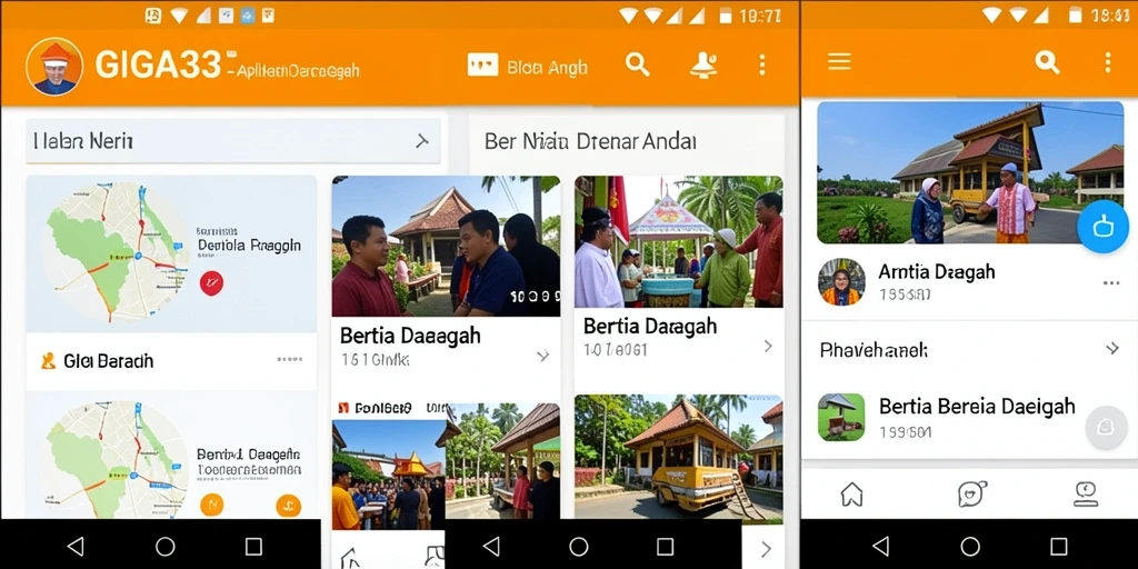 Tampilan antarmuka GIGA33 yang menarik dan informatif.