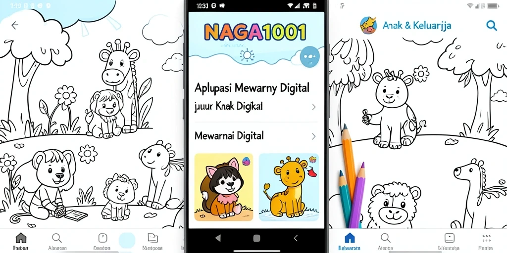 Antarmuka NAGA1001 yang menarik untuk mewarnai gambar.