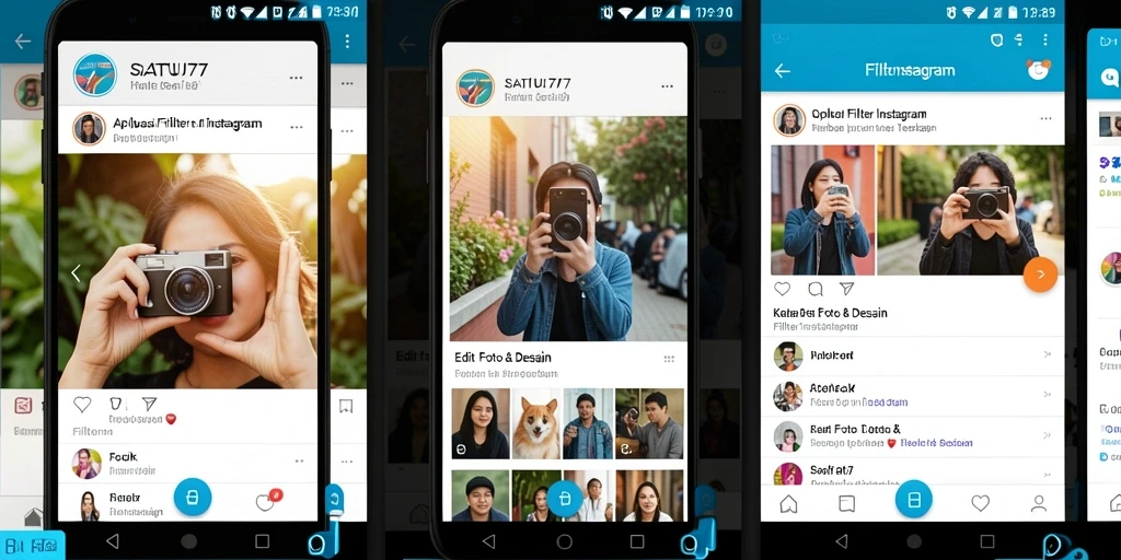Tampilan antarmuka SATU77 yang menarik untuk edit foto.