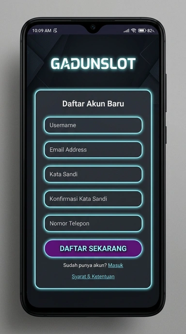 Cara Daftar Akun Baru Gadunslot dengan Mudah