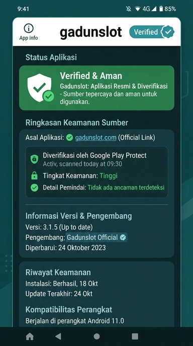 Kanal Resmi Gadunslot untuk Pengguna Android