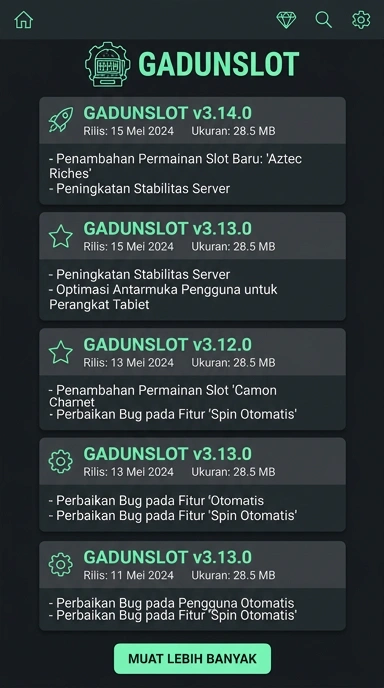 Riwayat Versi gadunslot untuk Pengguna Android
